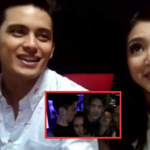 Video: James Reid kissing another girl caught on cam…Nadine Luster reacts violently