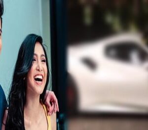 Birthday gift? James surprises Nadine by picking her up in a Ferrari