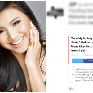 Nadine Lustre’s ‘Phone Throwing’ Issue, a Hoax