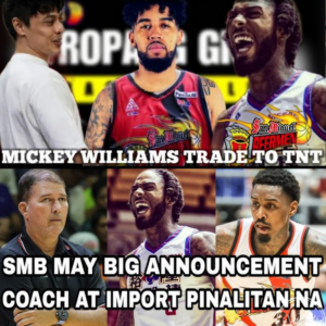 RESBAK NG SMB NEW MONSTER IMPORT AT MICKEY WILLIAMS SIGN & TRADE TO SMB SINO KAPALIT?