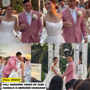 FULL VIDEO: JOSE MANALO and MERGENE MARANAN WEDDING… (NG)