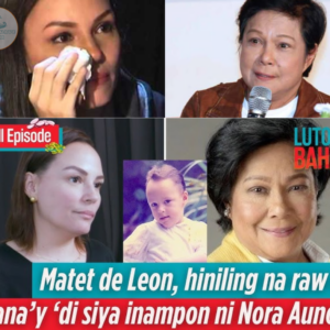 SHOCKING: Did Matet de Leon regret being adopted by Nora Aunor? Heartbreaking revelations and untold truths about their mother-daughter relationship shock showbiz!