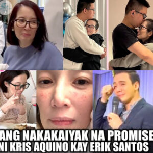 CRYING: Kris Aquino made Erik Santos cry with his last promise, Erik couldn’t stop crying because Kris: “It’s about to happen…” (NG)