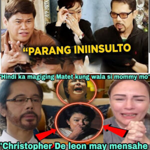 SHOCKED: CHRISTOPHER DE LEON HINDI KAYA ANG LUHA DAHIL SA PAG-ALIS NI LEON.Nagulat ang mga fans ng malaman ang dahilan..🥹 (NG)