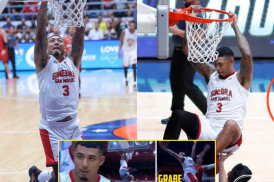 Ginebra, Jamie Malonzo, nagpasiklab agad sa isang makapangyarihang dunk! Sa laban ng Ginebra vs Blackwater, ipinakita niya ang tunay na lakas!