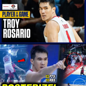 “History was made as Troy Rosario became the first Best Player of the game for Ginebra! Justin Brownlee, meanwhile, brought the house down with an insane poster dunk that had everyone talking!”