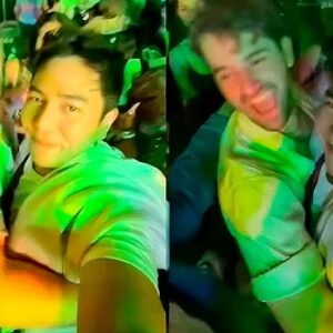 The embrace of an “afam” (foreign man) with Jak Roberto at the countdown party was criticized by netizens.