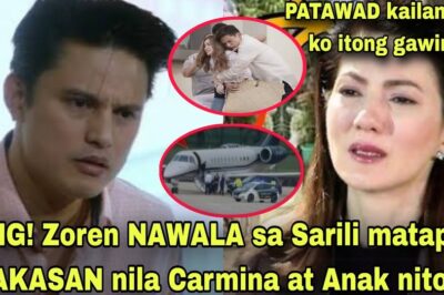 NAKAKAAWA! Zoren Legaspi NAWALA sa Sariling Katinuan ng PWERSAHANG Takasan ni Carmina at Anak nito! (NG)