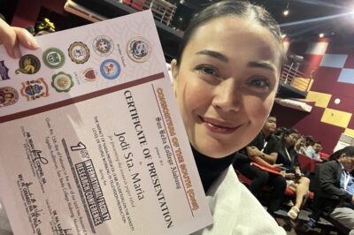 Jodi Sta Maria gives impressive presentation at a research conference: “I still can’t believe this happened”